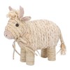 Gisela Graham Decorative Corn Husk Cow, Natural Woven Animal Ornament