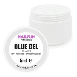 GLUE Gel 5ml - zum befestigen von Nagelschmuck auf der Nagelmodellage [1x 5ml]