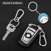 WLLHYF 2 Pieces Metal Keychain Carabiner Clip Key Ring Chain