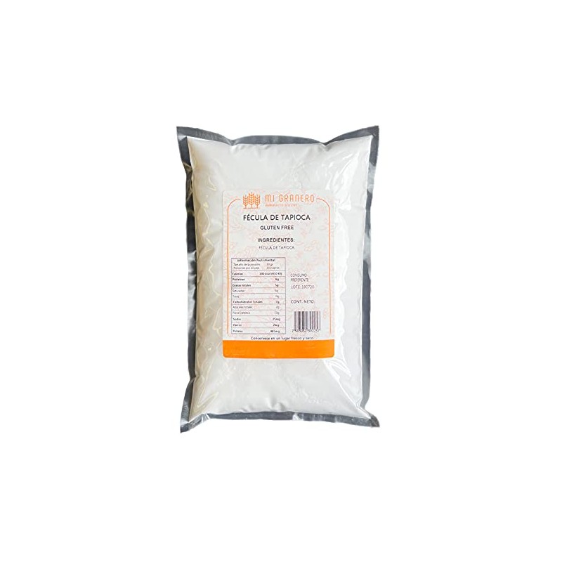 Fécula almidón tapioca (mandioca, yuca, gluten free) 500 gramos
