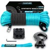 YUNFUER Synthetic Winch Rope Cable Kit - 3/16" x 50ft,