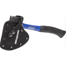 VAUGHAN Steel Handle Camp Axe, Made in The USA, Shock Absorbing, Slip-Resistant Grip, Included Sheath, VN33402