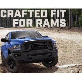 AntennaMastsRus - Short Rubber Antenna fits Dodge Ram Truck 2500 (2010-2018) - USA Stainless Steel Threading - The Original 6 3/4 Inch Accessories - Car Wash Proof - Internal Copper Coil