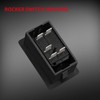 DaierTek 1-Slot Rocker Switch Panel Housing Holder Black Plastic Single