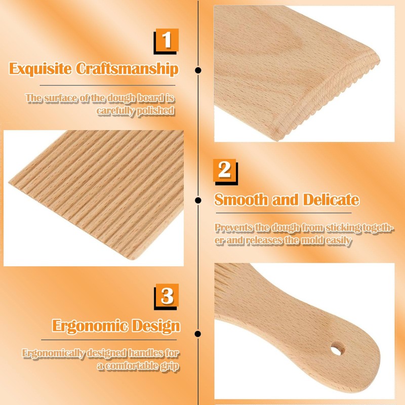 Wenrou Gnocchi 23 x 7 cm Original Beech Wood Pastry