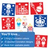 Baker Ross CN123 Royal Stencils - Pack of 10, British