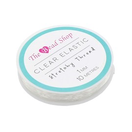 Clear Stretch Elastic 1mm 10 metres Jewellery Making, Bead Threading, Bracelets