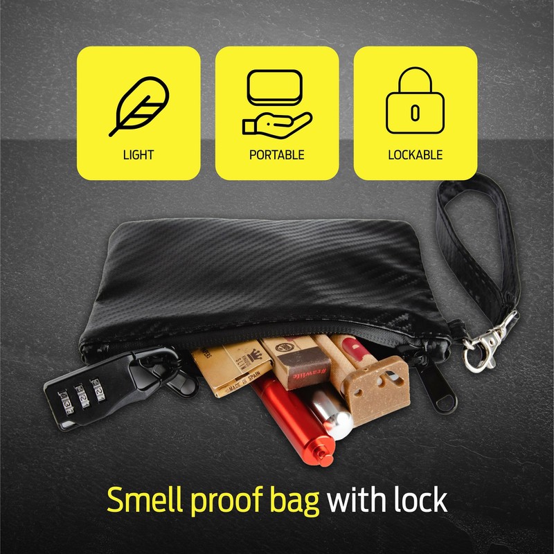 Epulse Smell Proof Bag with Lock | Small Discrete Stash