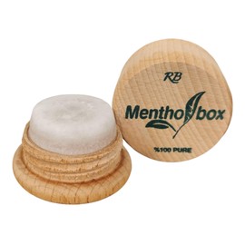 Mentholbox Menthol Stone, Migraine Stone, Refreshing and Cooling Menthol Macaron, for Brushing Forehead and Neck, Menthol Spa Massage, Pure Crystal Menthol (1 x 6 g)