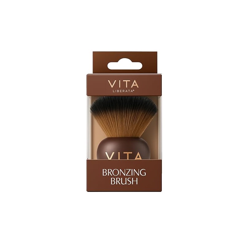 VITA LIBERATA Kabuki Bronzing Brush, Washable & Reusable, Super Soft