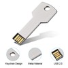 64G Key Shape USB Flash Drive, K&ZZ Metal Thumb Drive