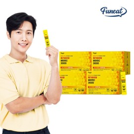 Mega Vital High-Concentration Vitamin C 3000 4 Boxes (12-Month Supply, 360 Sachets) / Vitamin C Powder Stick Health Functional Food / 메가 바이탈 고함량 비타민C 3000 4박스 12개월분 (360포)  비타민씨 분말 스틱 건강기능식품