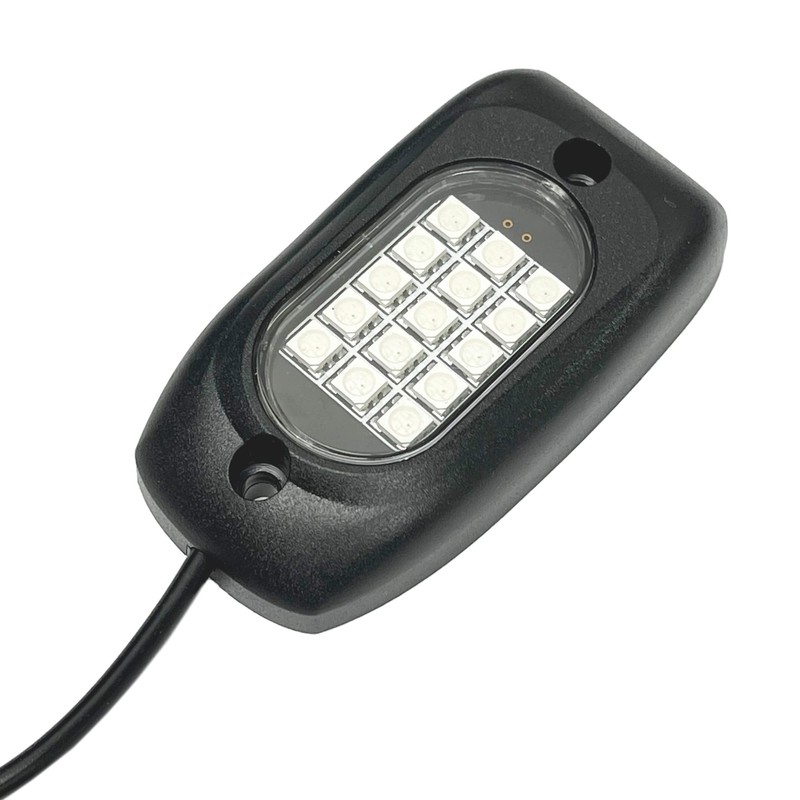 RGB LED Rock Lights Underbody Wireless APP Music Chasing Offroad