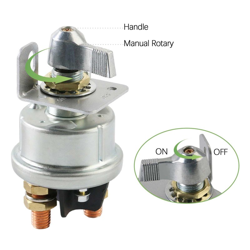 Tesmirror Master Battery Disconnect Switch - Silver 2000 Amp Master