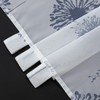 ESLIR Modern Bistro Curtain with Loops Kitchen Curtains Transparent Dandelion