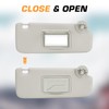 Left Driver Right Passenger Side Gray Sun Visor fit for