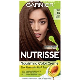 Garnier Nutrisse Permanent Haircolor Creme, Dark Golden Brown [43]