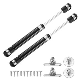 sourcing map 8 Inch 120N/26lb Gas Shock Strut Lift Support, Gas Spring for RV, Bed Floor, Hatch Door, TV Cabinet, Box Lid (Black, Set of 4)