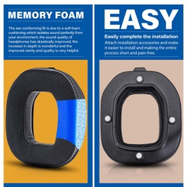 A40 TR Earpads - Cooling Gel Replacement Ear Cushions Compatible with Astro A40 tr Headset I A40 TR Mod Kit/A40 Accessories/Headband/Microphone Foam (Breathable Mesh)