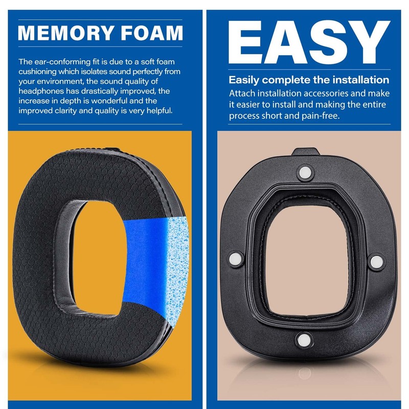 A40 TR Earpads - Cooling Gel Replacement Ear Cushions Compatible