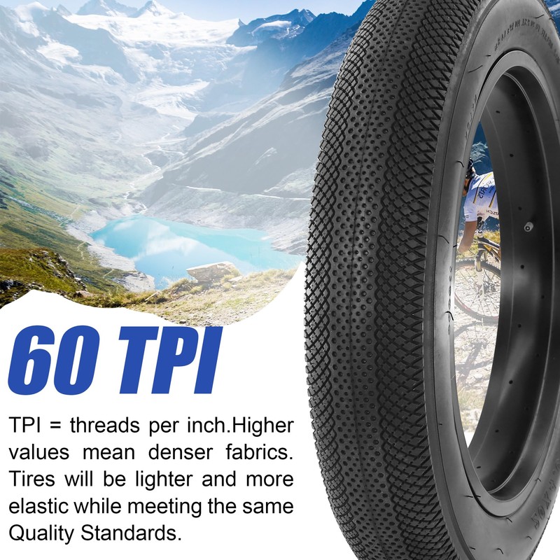 MAKELEN 2 Pack E-Bike Tire Fat Bike Tire 20"x4" with