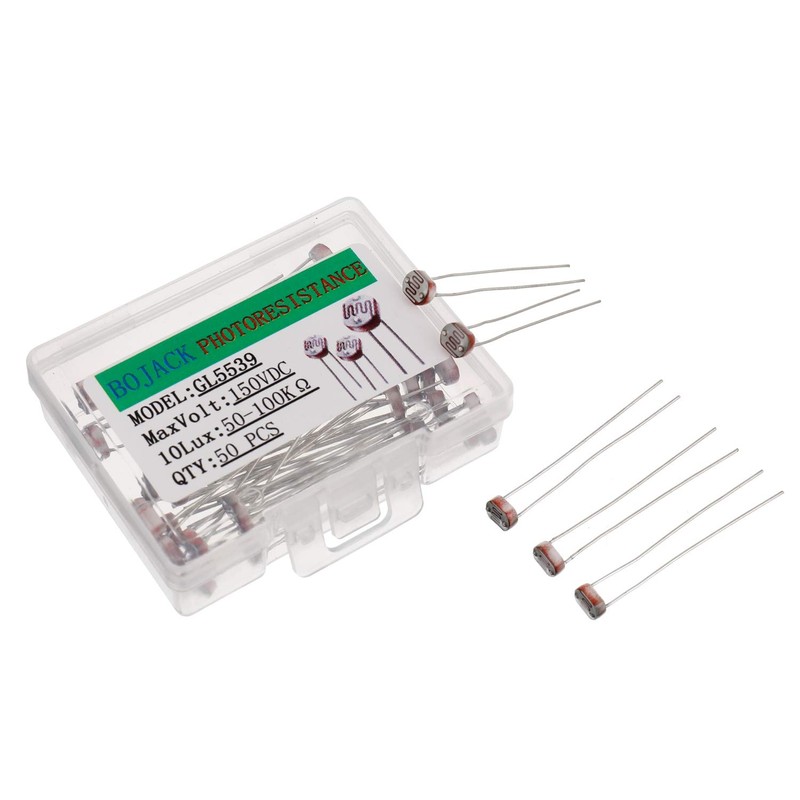 BOJACK Photoresistance 5 mm Photo Light Sensitive Resistor LDR GM5539