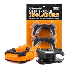 GearAmerica UBER - Aisladores de grillete – solo para grilletes GA UBER, no se ajustan a un anillo 3/4 D – Ayuda a prevenir la corrosión y proteger el acabado – Reduce el ruido y el traqueteo –