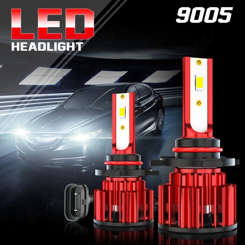 CHUSYYRAY 9005 HB3 LED Headlight Bulbs Kit HIGH/LOW Beam 60000LM