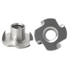 NACX 3/8"-16 T-Nuts, 304 Stainless Steel Tee Nut, 4 Prong