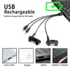 8PCS Wireless LED Strobe Lights with Remote Control,8 Colors Waterproof