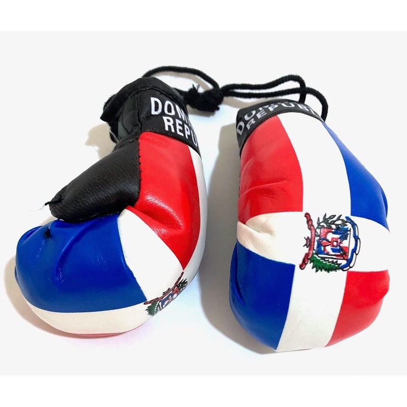 Dominican Boxing gloves flags for car accessories Dominican Republic flag