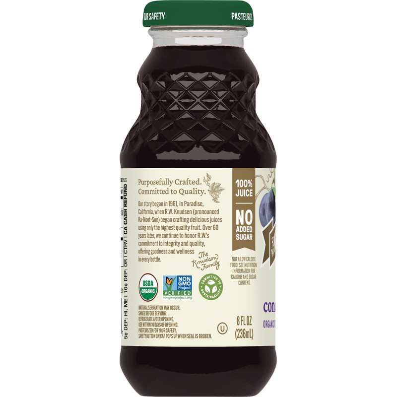 R.W. Knudsen Organic Just Concord Grape Juice, 8 fl oz
