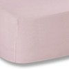 Plain Dyed Pink Fitted Sheet 135 x 200 cm 100%