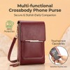 Touchscreen Phone Crossbody Wallet Women,Anti-Theft Leather Messenger Bag,RFID Block PU
