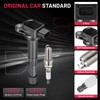 BDFHYK Ignition Coil Pack and Iridium Spark Plugs Compatible with