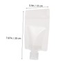 SAFIGLE 15Pcs Refillable Empty Lotion Pouches for Travel Lightweight Suction