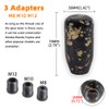 muge racing Gear Shift Knob,Universal Carbon Fiber Forged Pattern Car