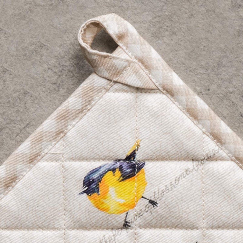 Maison d' Hermine Birdies On Wire 100% Cotton Pot Holder,