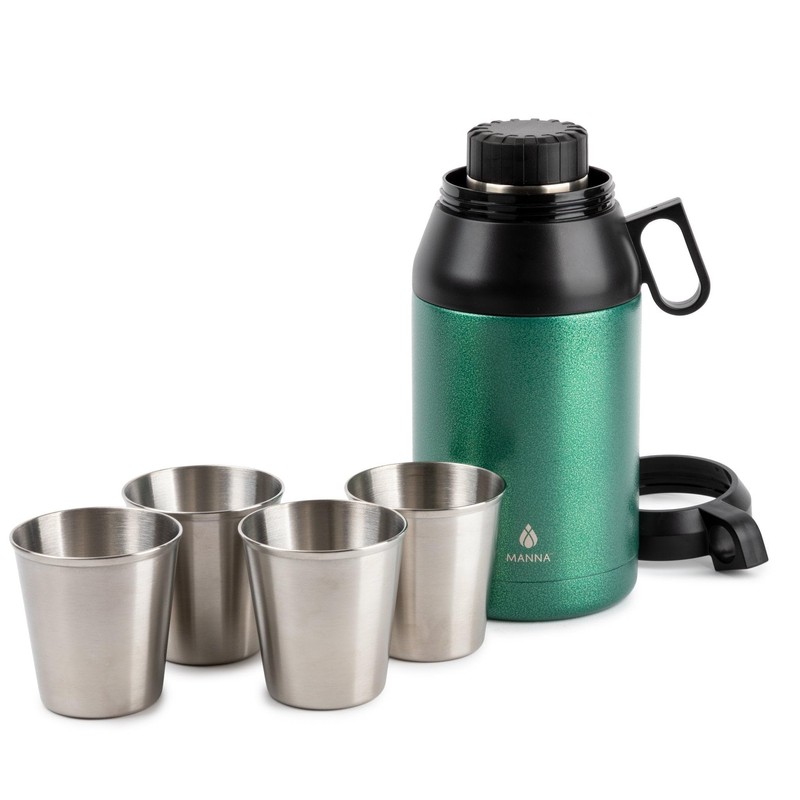 Manna Stack Stainless Steel Insulated Growler - 64 Oz -