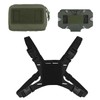 Zhongren Tactical Phone Chest Mount Molle Foldable Navigation Universal Phone