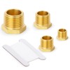 TAISHER 20 Pcs Brass Outer Hex Thread Socket Pipe Plug
