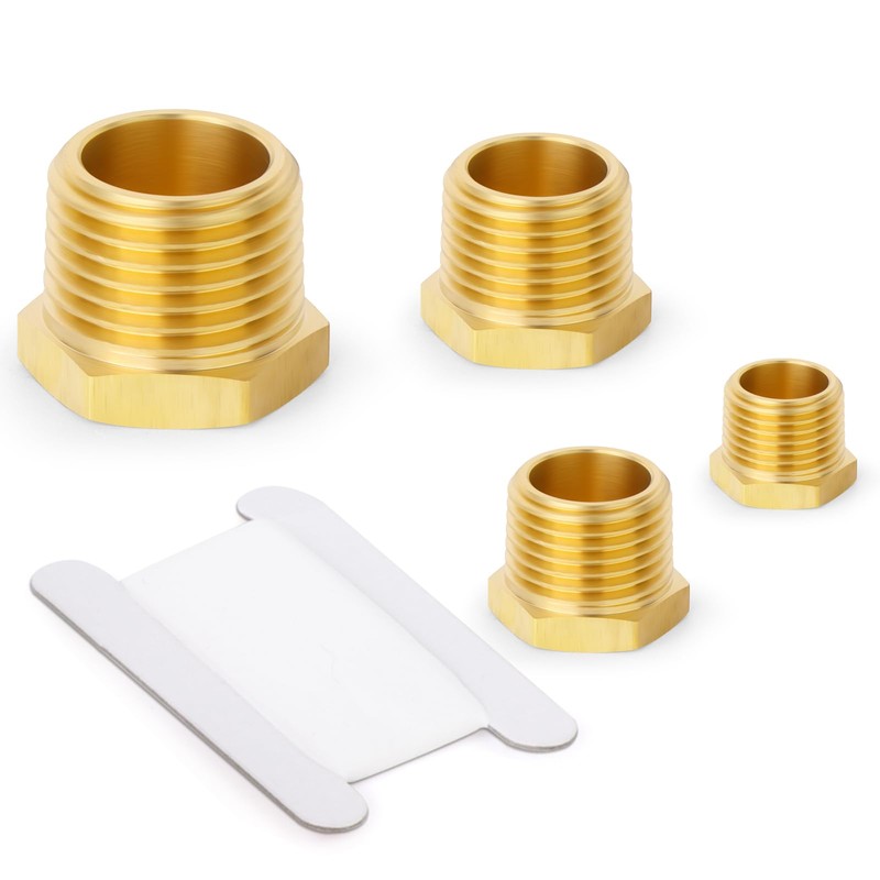 TAISHER 20 Pcs Brass Outer Hex Thread Socket Pipe Plug