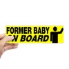 CafePress Former Baby On Board 10"x3" Rectangle Vinyl Bumper Sticker