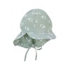 Sterntaler Boys' Peaked Cap with Neck Protection and Ties, light