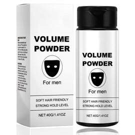 Volume Powder for Men,Texture Powder, Hair Styling Powder Men, Instantly Adds Texture & Volume, Mens Volumising Hair Products, Long-lasting Strong Hold Fluffy, for All Hair Types,40g