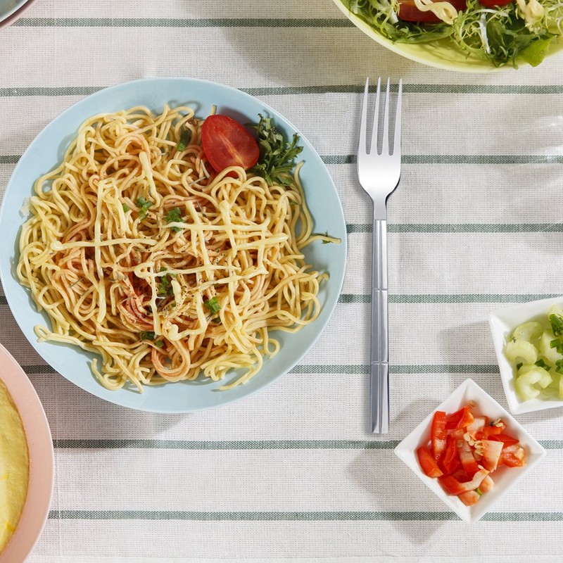 Lesbin Cubiertos de acero inoxidable de 30 piezas, servicio para