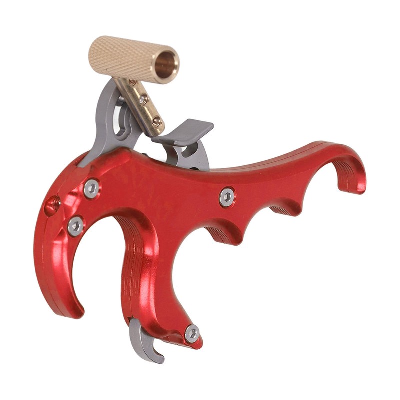 Bow Release Aids Aluminum Alloy Sensitivity Adjustable 4 Fingers Compound