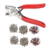 200 Sets Metal Snaps Buttons with Fastener Plier Snaps Buttons
