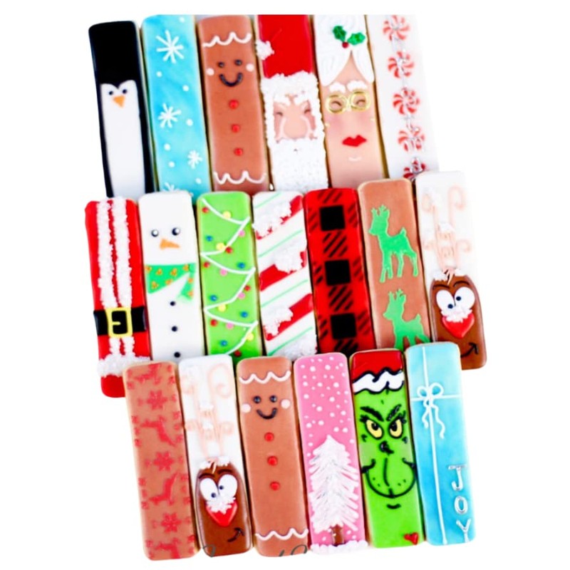 18 Pc. Christmas Cookie Stick Boxed Gift Set! Christmas, Holiday,