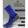 SITOISBE Cushioned Compression Unisex Mid-crew Socks 4-Pack, Small, Royal Blue